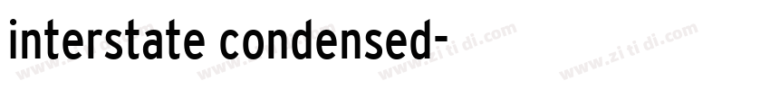interstate condensed字体转换